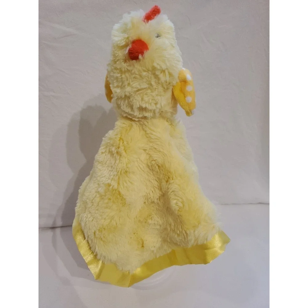 Cloud Island Baby Chick  Lovey Chicken Satin‎ Trim Embroidered Eyes Yellow 13